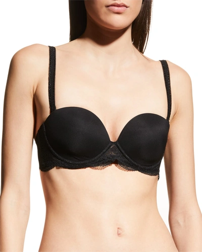 Shop Simone Perele Karma Smooth Strapless Bra In Black