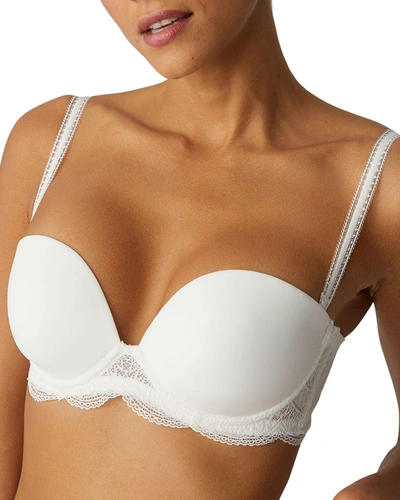 Shop Simone Perele Karma Smooth Strapless Bra In Ivory