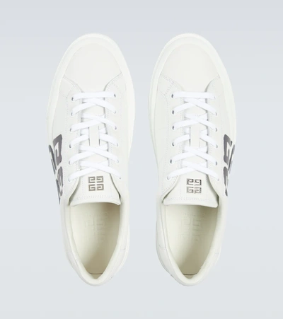 Shop Givenchy X Chito City Court Leather Sneakers In White/black