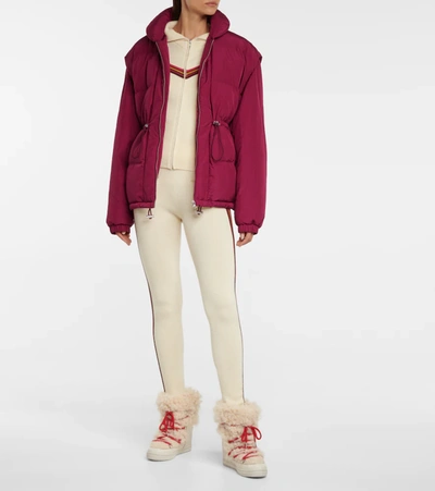 Shop Isabel Marant Dalozia Convertible Puffer Jacket In Raspberry