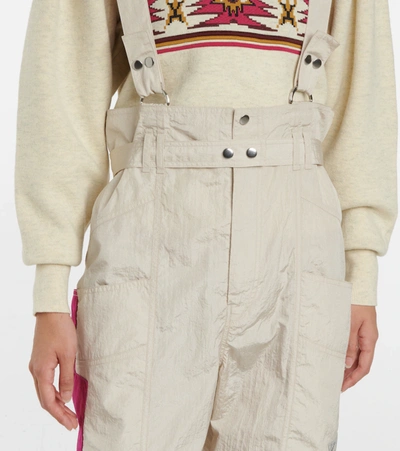 Shop Isabel Marant Cenekla Printed Ski Overalls In Ecru