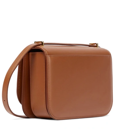 Shop Loewe Goya Small Leather Shoulder Bag In Tan
