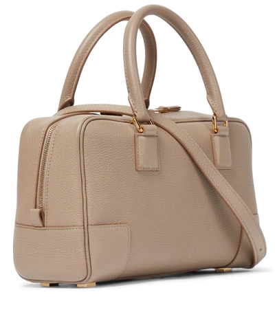 Loewe Amazona Leather Top Handle Bag In Sand