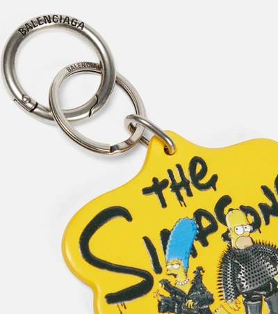 Shop Balenciaga X The Simpsons Tm & © 20th Television Keychain In Yellow