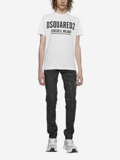 Shop Dsquared2 Ceresio 9 Logo Cotton T-shirt