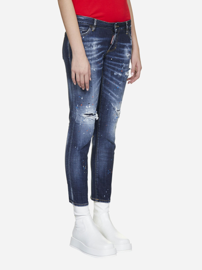 Shop Dsquared2 Jennifer Cropped Jeans