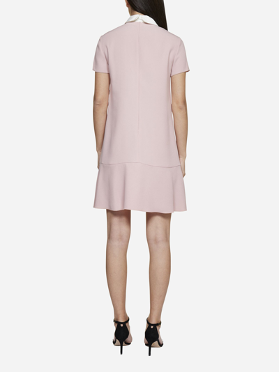 Shop Red Valentino Pussy-bow Neck Dress