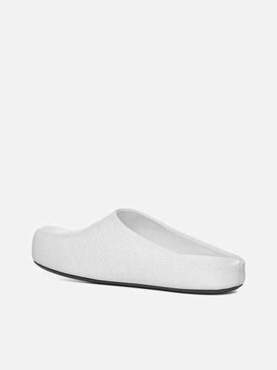 Marni Logo-letter Pebble-effect Clog Slippers