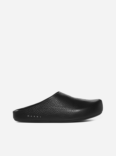 Shop Marni Leather Mules