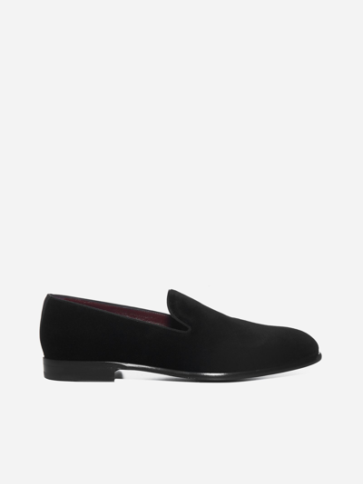 Shop Dolce & Gabbana Velvet Loafers