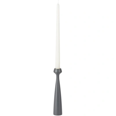 Shop Applicata Grey Lily Candle Holder In City Grey