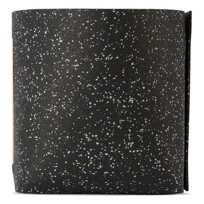 Shop Slash Objects Black Brass Rubber Bin In Speckled Black