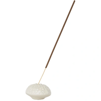 Shop Marloe Marloe Off-white Incense Holder In Capri