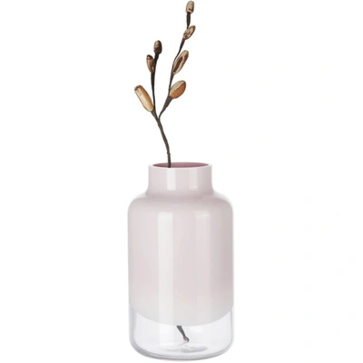 Shop Nude Glass Pink Glass Medium Magnolia Vase In Opal Pink
