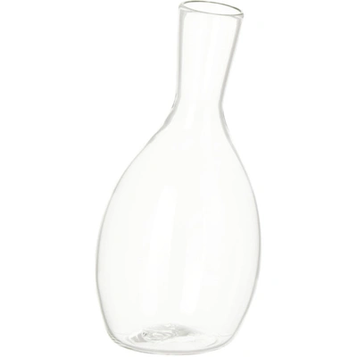 Shop Nate Cotterman Transparent Tall Tilt Decanter In Clear