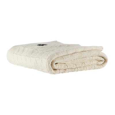 Shop Jil Sander Ssense Exclusive Off-white Chunky Mouline Textured Blanket In 109 Natural