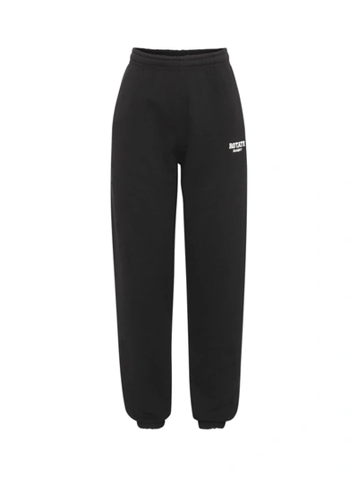 Shop Rotate Birger Christensen Rotate Logo Embroidered Sunday 2 Mimi Track Pants In Black