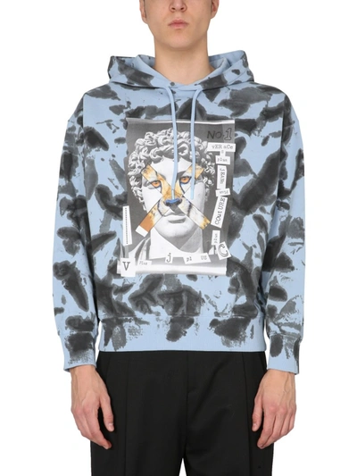 Shop Versace Jeans Couture Capsule Collection Drawstring Hoodie In Multi