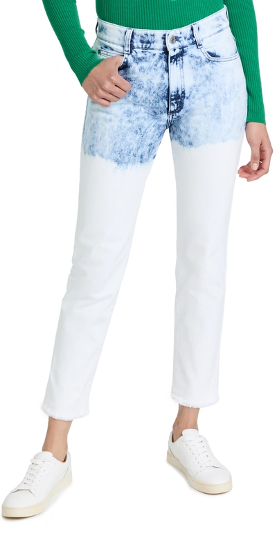 Shop Stella Mccartney Boyfriend Skinny Jeans In Medium Stone