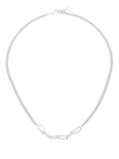 Shop Annelise Michelson Wire Boyfriend Chain Necklace In Silver