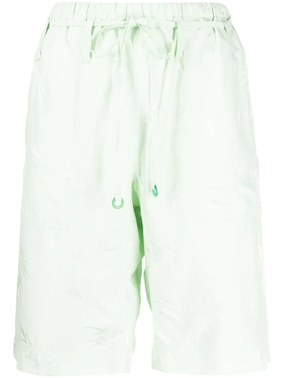 Shop Alexander Wang Drawstring Pyjama Shorts In Green