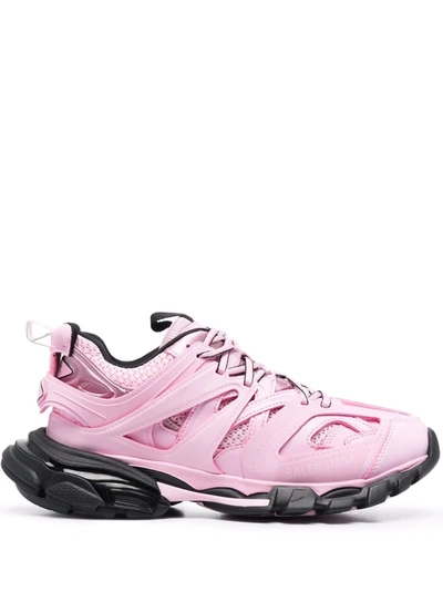 Shop Balenciaga Track Mesh Low-top Sneakers In Pink