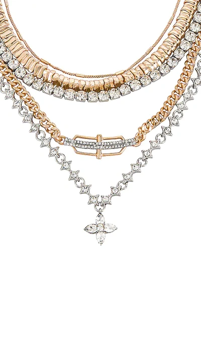 8 Other Reasons Camilla Layered Necklace In Metallic Gold
