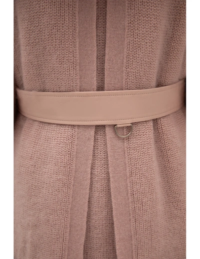 Shop Undercover Partly Knitted Pink Trench
