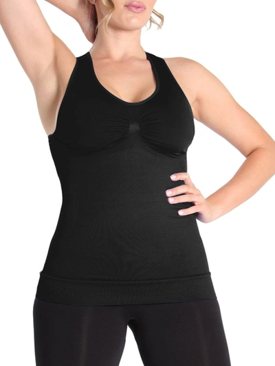 Shop Memoi Women's Slimme Sports Shaping Tank Top In Black