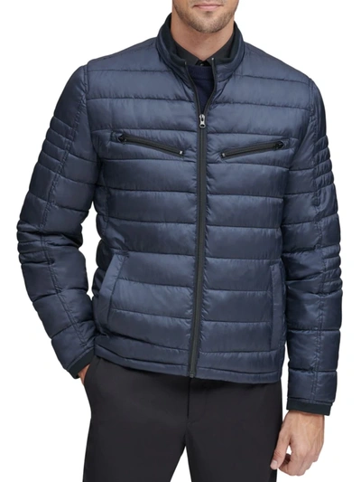 Shop Marc New York Men's Grymes Channel Quilted Puffer Jacket In Ink