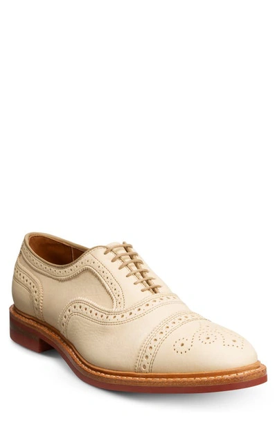 Shop Allen Edmonds Strandmok Wingtip Oxford In Bone