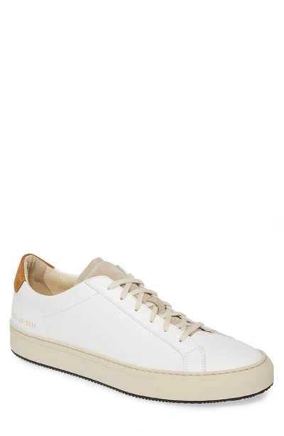 Shop Common Projects Retro Low Special Edition Sneaker In White/tan