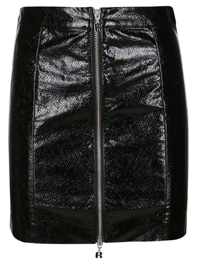 Shop Rotate Birger Christensen Rotate High Waist Kari Mini Skirt In Black