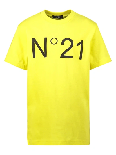 Shop N°21 Kids T-shirt In Yellow