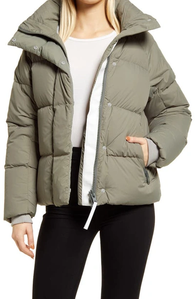 Shop Canada Goose Junction 750 Fill Power Down Packable Parka In Sagebrush-armoise