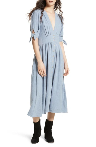 Shop Free People Love Of My Life Midi Dress In Blue