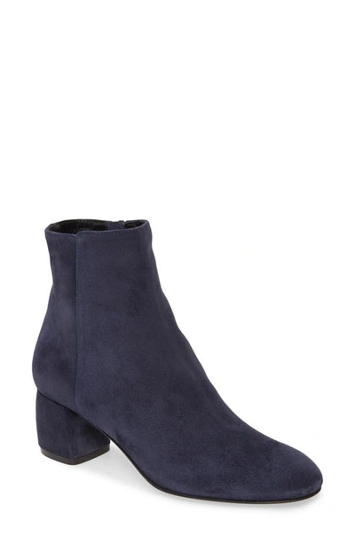 Shop Agl Attilio Giusti Leombruni Block Heel Bootie In Denim Suede