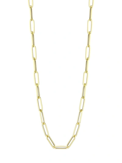 Shop Saks Fifth Avenue Women's 14k Yellow Gold Paper Clip Chain Necklace