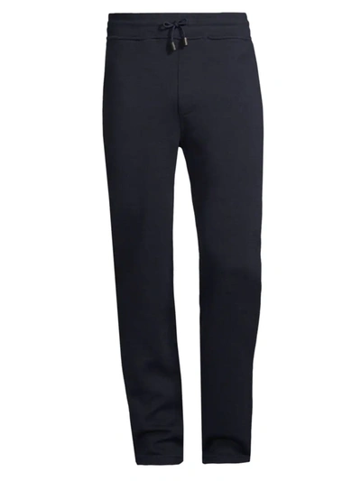 Shop Isaia Men's The Tailored Trackpants In Navy