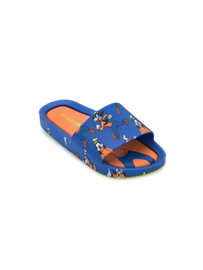 Shop Mini Melissa Little Boy's & Boy's  + Mickey And Friends Beach Slides In Blue