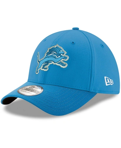 Shop New Era Men's  Blue Detroit Lions 39thirty Flex Team Classic Hat