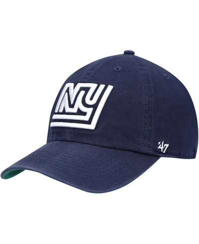 Shop 47 Brand Men's Navy New York Giants Legacy Franchise Fitted Hat