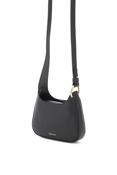 Shop Versace 'la Medusa' Small Hobo Bag In Black