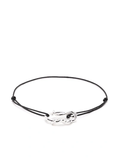 Shop Annelise Michelson Adam & Ev S-cord Charm Bracelet In Silver