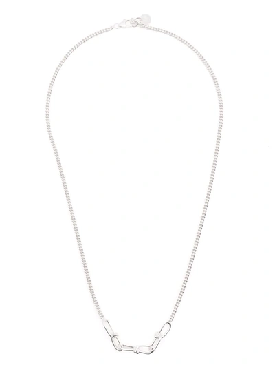 Shop Annelise Michelson Wire Boyfriend Chain Necklace In Silver