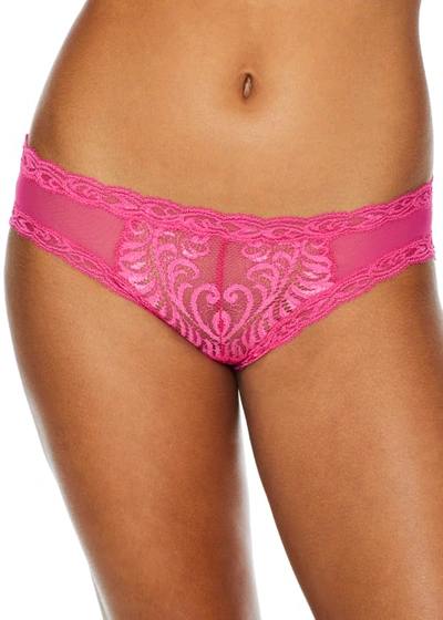Shop Natori Feathers Hipster In Electric Pink