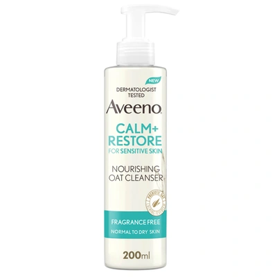 Shop Aveeno Face Calm And Restore Nourishing Oat Cleanser 200ml