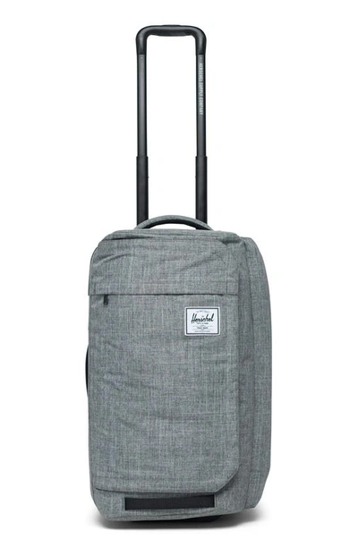 Shop Herschel Supply Co Wheelie Outfitter 50-liter Duffle Bag In Raven Crosshatch