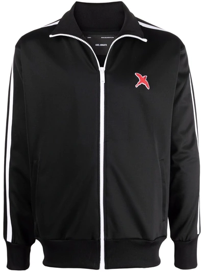 Shop Axel Arigato Logo-patch Zip-up Track Jacket In Black