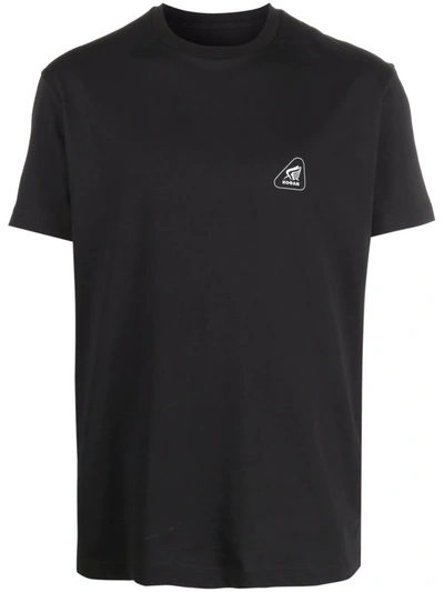 Shop Hogan Logo-patch Short-sleeved T-shirt In Black